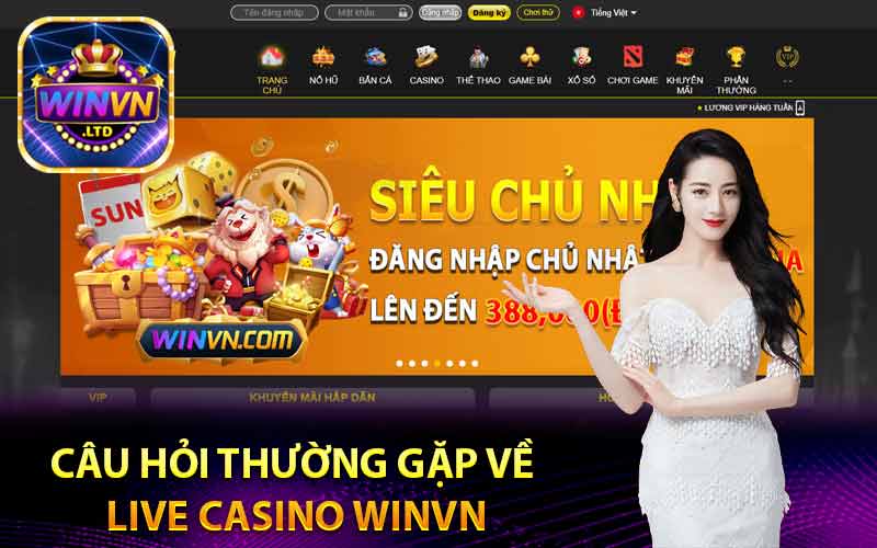 Câu hỏi thường gặp về Live casino Winvn