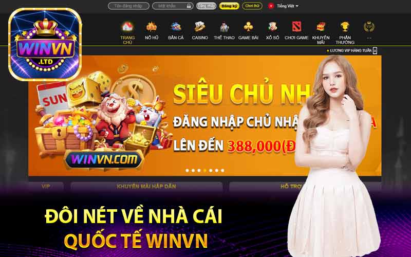 Đôi nét về nhà cái quốc tế Winvn